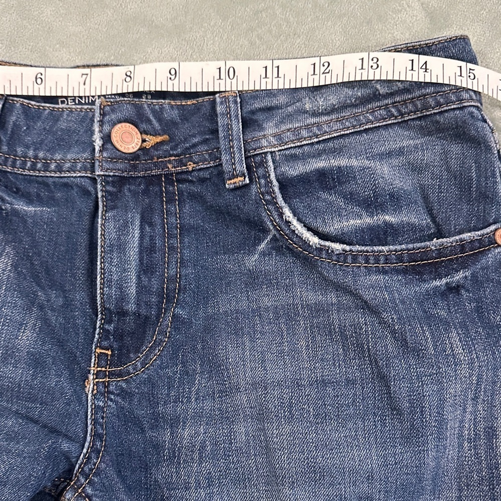 Classic Blue Distressed Women Jeans size 6 Zara Z1975 - Picture 12 of 15